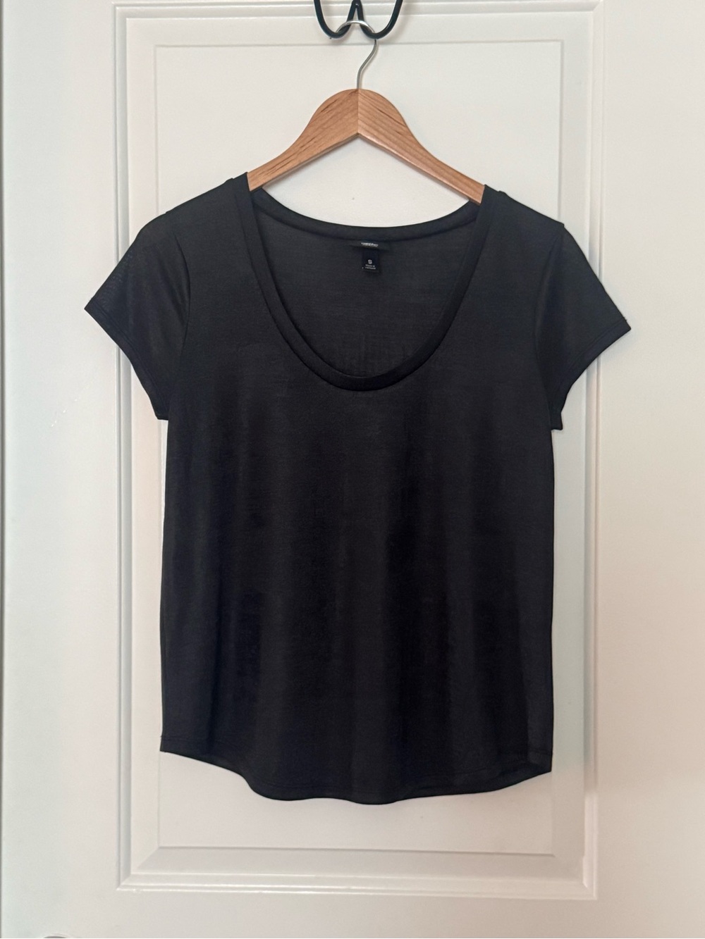 Mossimo Black Sheer Short Sleeve Tee